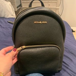 Michael Kors Erin Medium black backpack